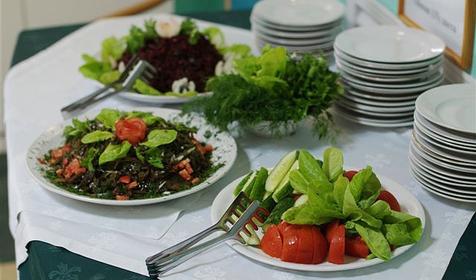 Витаминный стол, столовая. Санаторий Изумрудный, г. Горячий Ключ