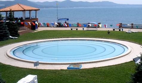 Детский бассейн с морской водой. Санаторий Белая Русь, Туапсинский район, п. Майский