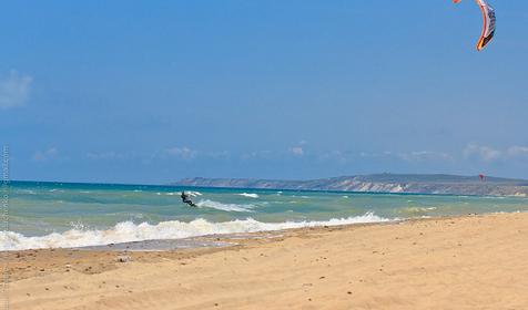 Пляж Веселовки.