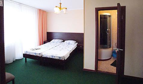 Двухкомнатный четырехместный номер с удобствами. Гостевой дом Моя семья, г. Геленджик, с. Кабардинка