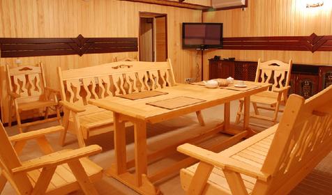 Зона отдыха в сауне. Гостиничный комплекс Маринус, г. Геленджик, с. Кабардинка