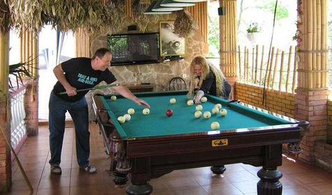 Бильярдная. Гостевой дом Адамов Рай в Мацесте, г. Сочи, Хостинский район, кп. Мацеста