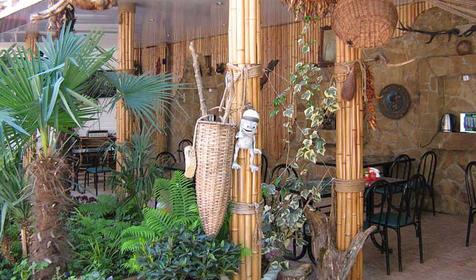 Территория. Гостевой дом Адамов Рай в Мацесте, г. Сочи, Хостинский район, кп. Мацеста