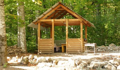 Беседка. База отдыха Звездная долина, Апшеронский район, Лагонаки