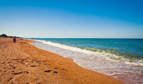 Пляж. База отдыха Дельфин, Темрюкский район, п. Пересыпь