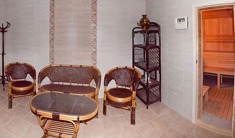 Комната отдыха сауны. Отель Бонжур, г. Анапа, п. Сукко