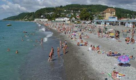 Море. Гостевой дом Акв@Солнечный, Лазаревский район, п. Лоо