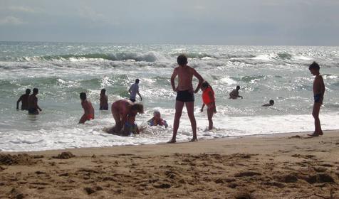 Пляж. База отдыха Русалочка, г. Анапа, ст. Благовещенская