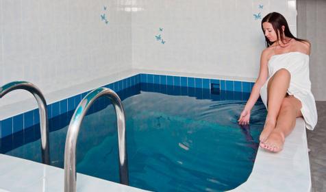 Бассейн в сауне. Пансионат Застава, г. Анапа