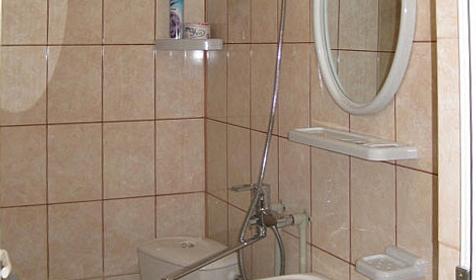 Санузел номера. Гостиница Аквамарин, Туапсинский район, п. Лермонтово