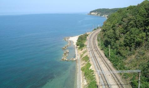 Море. Мини-отель Вишневка, Лазаревский район, п. Вишневка