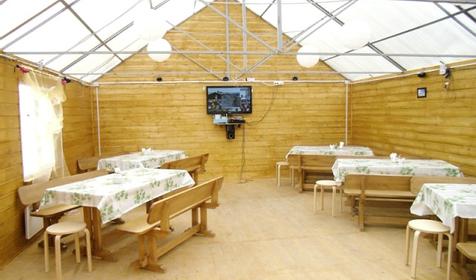 Столовая на 46 мест, Турбаза Предгорье. Республика Адыгея, Майкопский р-н, п. Каменномостский