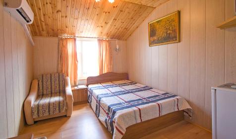 Однокомнатный номер Люкс, 4 этаж, гостевой дом Веселый рапан, г. Анапа, Джемете