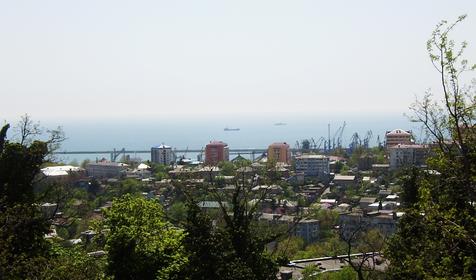 Вид из окна номера. Гостиничный комплекс Олимп, г. Туапсе