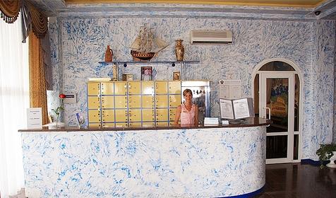 Ресепшн. Гостиница Илиада, г. Сочи, Адлерский район