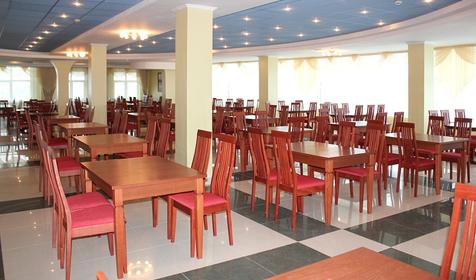 Обеденный зал. Пансионат Малахит, г. Анапа, ст. Благовещенская