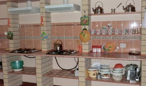 Кухня. Гостевой дом Alfa (Альфа), г. Анапа