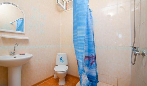 Санузел номера. База отдыха Аленка, г. Анапа, п. Джемете