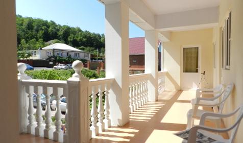 Терраса. Частный дом Встреча, Туапсинский район, п. Джубга