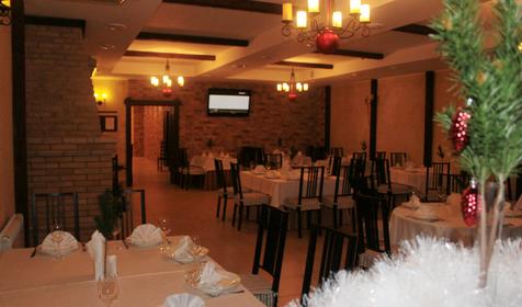 Каминный зал ресторана. Ресторанно-гостиничный комплекс Канцлер, г. Тихорецк