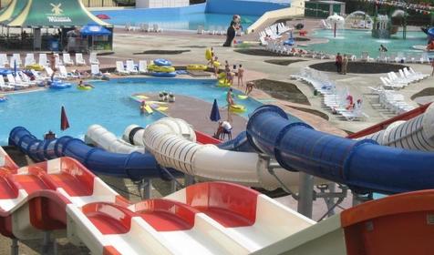 Горка Мультислайд. Аквапарк Джубга, Туапсинский район, п. Джубга