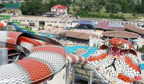 Горка Королевская кобра. Аквапарк Джубга, Туапсинский район, п. Джубга