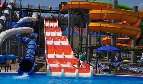 Горка Мультислайд. Аквапарк Джубга, Туапсинский район, п. Джубга