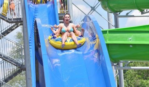 Горка Уфил Флайнг Бордс. Аквапарк Джубга, Туапсинский район, п. Джубга