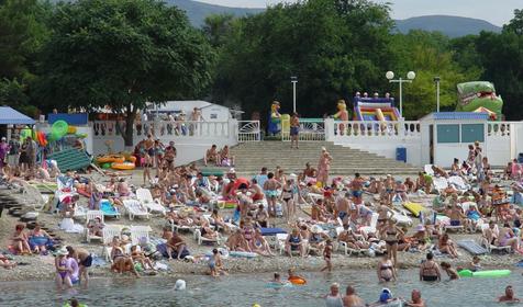 Пляж. Санаторий Солнечный, г. Геленджик, с. Кабардинка