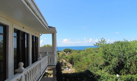 Вид с балкона номера. Гостевой дом Де Люкс, г. Анапа