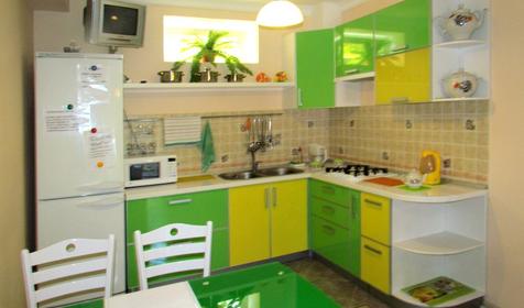 Кухня для самостоятельного приготовления пищи. Гостевой дом Де Люкс, г. Анапа