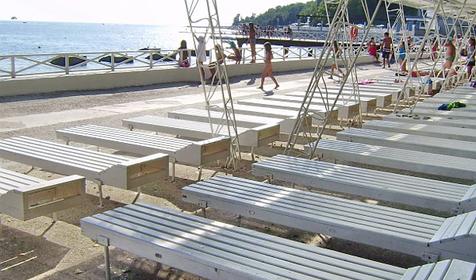 Собственный пляж. База отдыха Радуга, Туапсинский район, п. Небуг