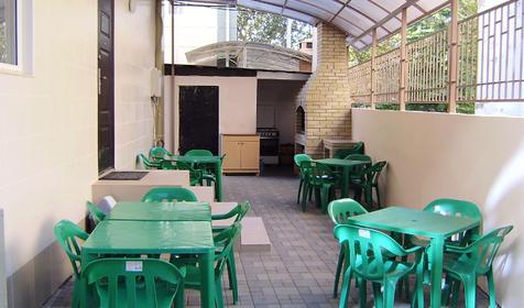 Мангал и терраса. Гостевой дом Золотая рыбка, Туапсинский район, п. Ольгинка