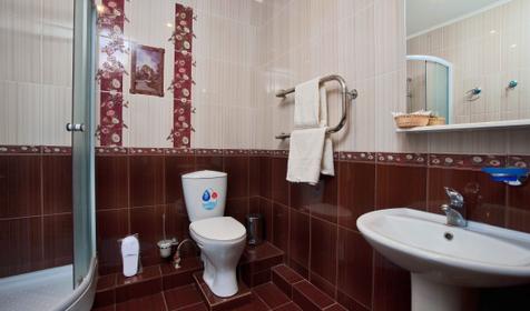 Санузел номера. Отель Арина Лоо, г. Сочи, Лазаревский район, п. Лоо
