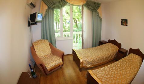 TWIN (двухместный стандартный номер). Гостиница Олеся-Лоо, Лазаревский район, п. Лоо