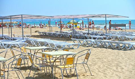 Пляж. Отель Дюны Золотые, г. Анапа