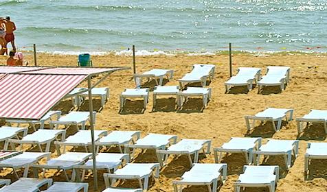 Пляж. Отель Дюны Золотые, г. Анапа