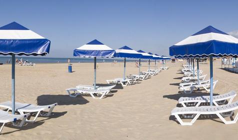 Пляж. Санаторий Рябинушка, г. Анапа