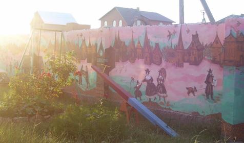 Детская площадка пансионата Цветочная-25, г. Темрюк, ст-ца Голубицкая