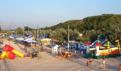 Развлечения для детей на пляже, г. Темрюк, ст-ца Голубицкая