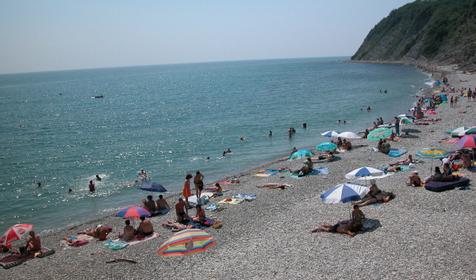 Пляж. Пансионат Светлана, Туапсинский район, с. Ольгинка