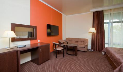 Номер Стандарт с балконом. Отель Black Sea, г. Геленджик