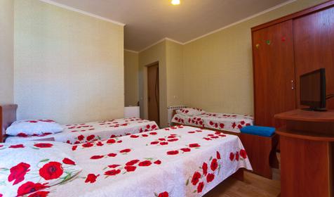 Трехместный номер без кондиционера. Гостевой дом "Мария". Сочи. Адлер