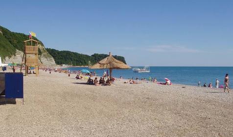 Пляж. Частный дом Наутилус, Туапсинский район, п. Новомихайловский