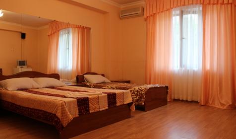 Четырехместный стандарт, Лиза, гостиница, Сочи, пос.Лазаревский