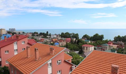 Вид на море, Волга, частная гостиница, Сочи, пос.Лазаревское