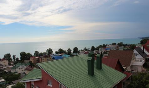 Вид на море, Волга, частная гостиница, Сочи, пос.Лазаревское