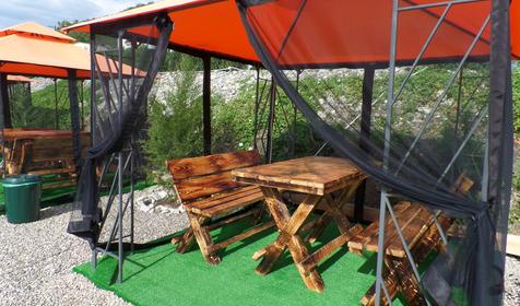 Беседки у реки, Гостевой дом Адмирал, Туапсинский район, п. Небуг