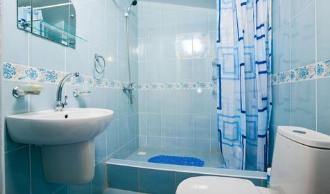 Санузел. Двухместный Люкс. Гостевой дом Алмаз, г. Сочи, п. Вардане