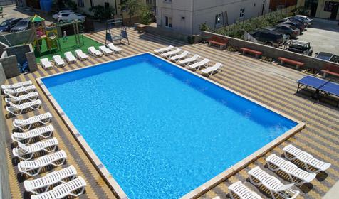 Большой бассейн. Частный дом Наутилус, Туапсинский район, п. Новомихайловский